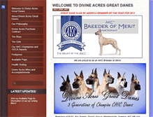 Tablet Screenshot of divineacres.com